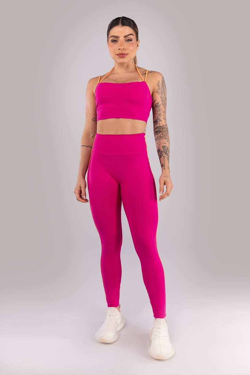 K4424-B_Top_com_Alcas_Duplas_Contrastantes_Rosa_Choque__Laranja_Claro__Ref:_K4424-B