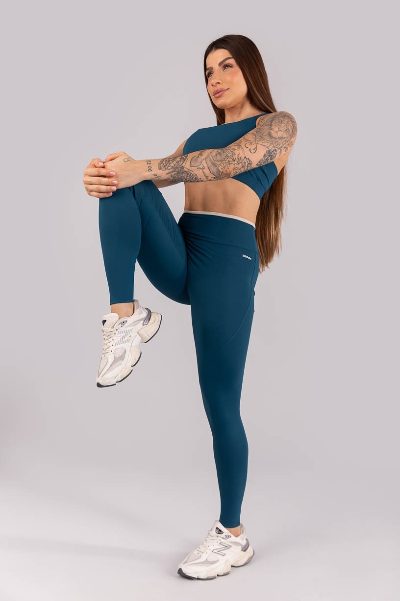 K4299-D_Calca_Legging_sem_Gancho_com_Vira_Azul_Petroleo__Bege__Ref:_K4299-D