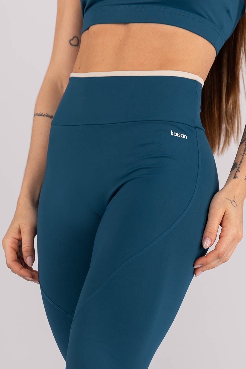K4299-D_Calca_Legging_sem_Gancho_com_Vira_Azul_Petroleo__Bege__Ref:_K4299-D