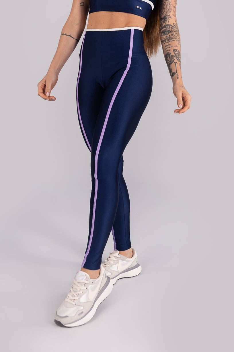 K4462-A_Calca_Legging_Tricolor_com_Chapados_Azul_Marinho__Lilas__Off-White__Ref:_K4462-A