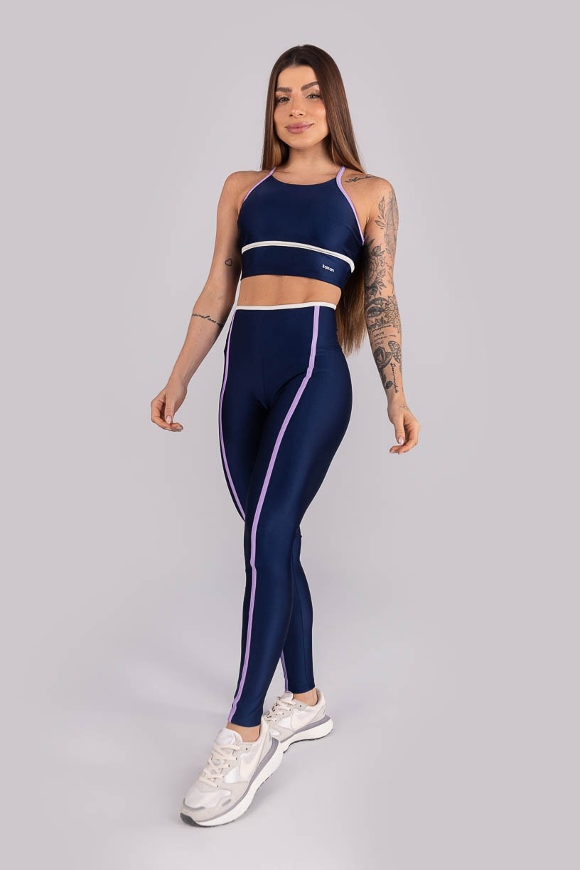 K4462-A_Calca_Legging_Tricolor_com_Chapados_Azul_Marinho__Lilas__Off-White__Ref:_K4462-A