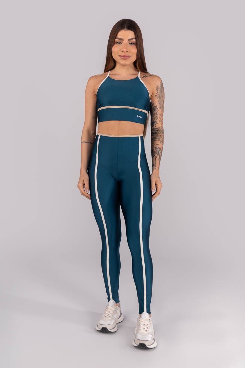 K4462-B_Calca_Legging_Tricolor_com_Chapados_Azul_Petroleo__Off-White__Bege__Ref:_K4462-B