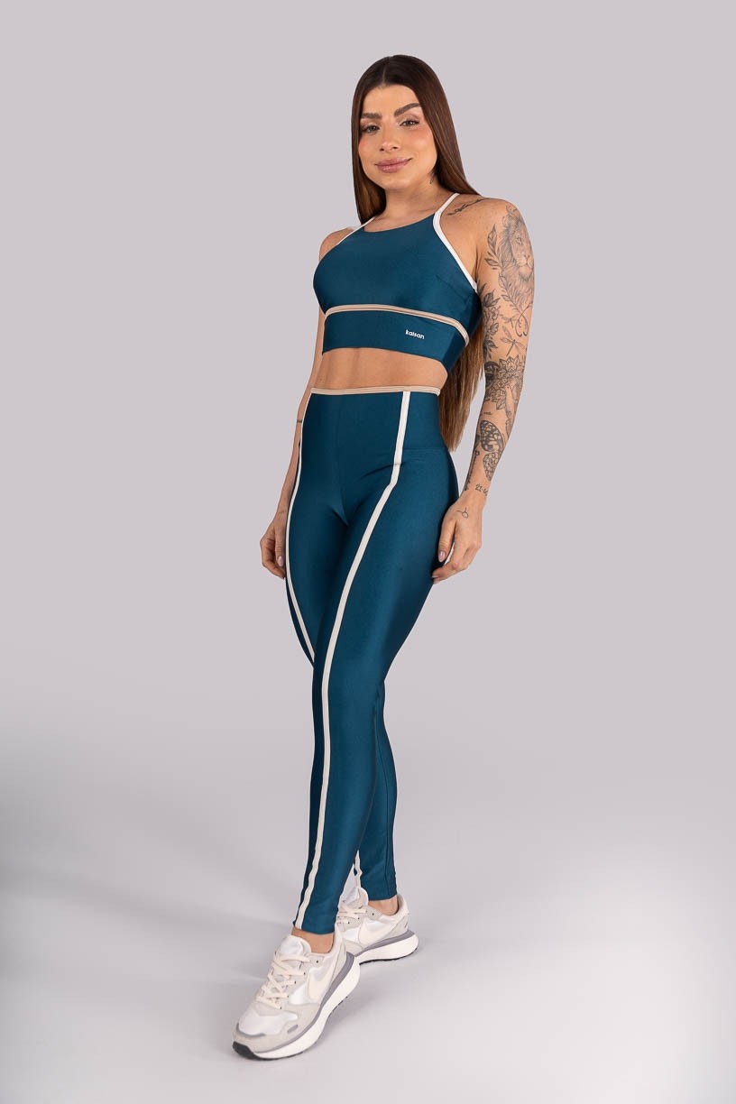 K4462-B_Calca_Legging_Tricolor_com_Chapados_Azul_Petroleo__Off-White__Bege__Ref:_K4462-B