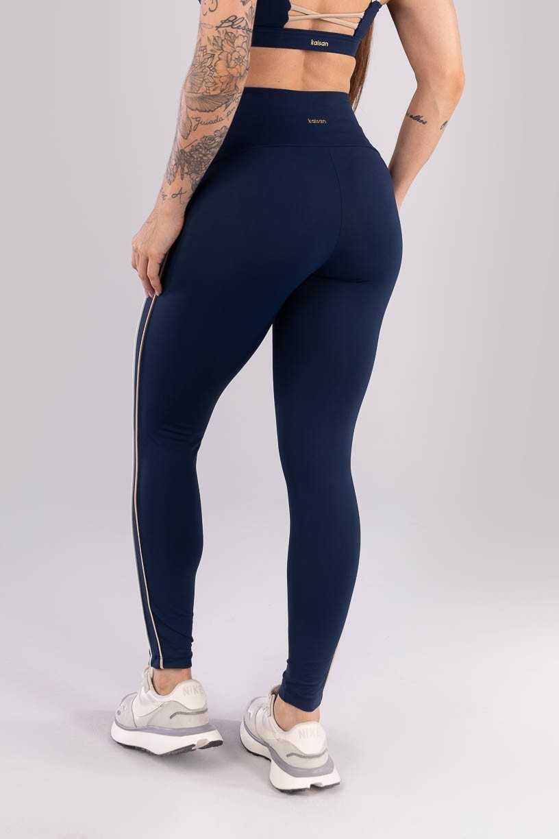 K4507-A_Calca_Legging_com_Vivos_Contrastantes_Azul_Marinho__Bege__Off-White__Ref:_K4507-A