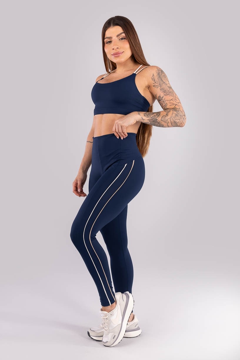 K4507-A_Calca_Legging_com_Vivos_Contrastantes_Azul_Marinho__Bege__Off-White__Ref:_K4507-A