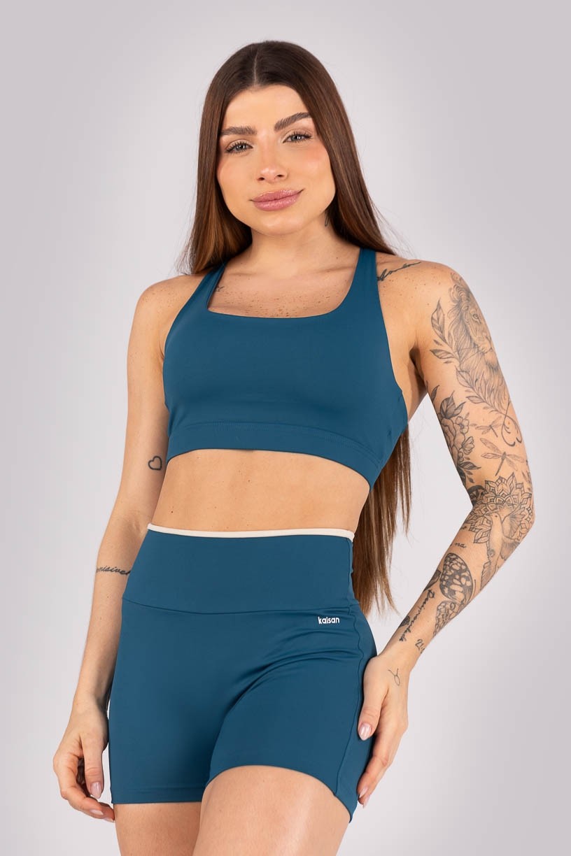 K4300-D_Short_sem_Gancho_com_Vira_Azul_Petroleo__Bege__Ref:_K4300-D