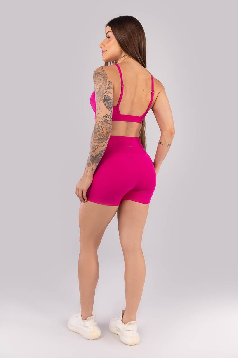 K4446-C_Short_com_Recorres_e_Vies_A_Cintura_Rosa_Choque__Ref:_K4446-C