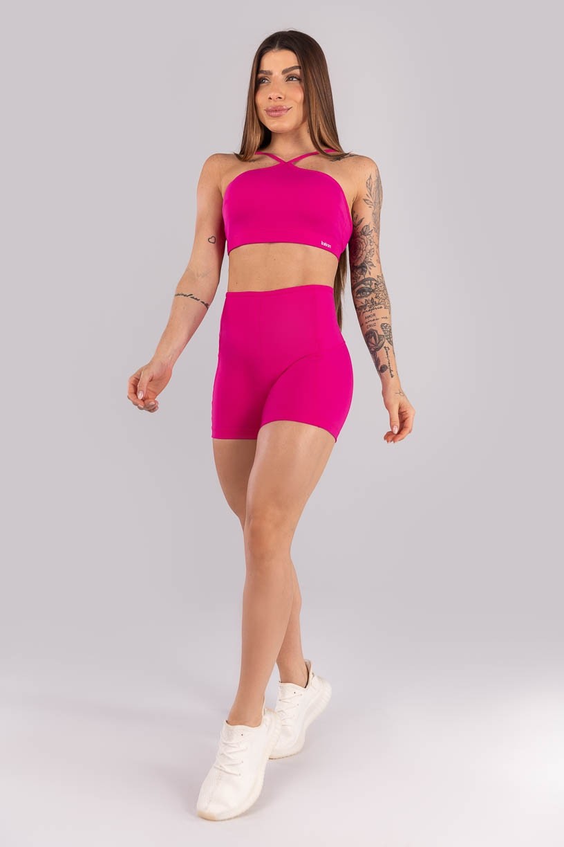 K4446-C_Short_com_Recorres_e_Vies_A_Cintura_Rosa_Choque__Ref:_K4446-C