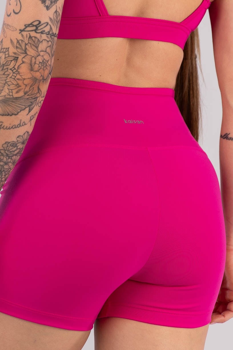 K4446-C_Short_com_Recorres_e_Vies_A_Cintura_Rosa_Choque__Ref:_K4446-C