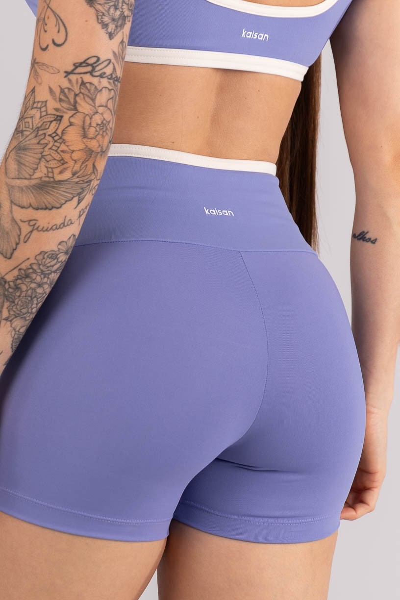K4455-B_Short_com_Vivo_e_Vies_Contrastante_Azul_Periwinkle__Off-White__Ref:_K4455-B