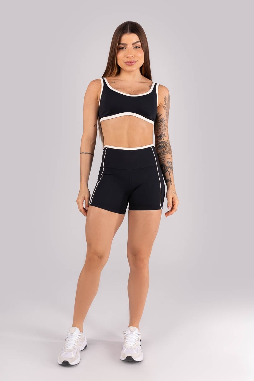 K4455-C_Short_com_Vivo_e_Vies_Contrastante_Preto__Off-White__Ref:_K4455-C