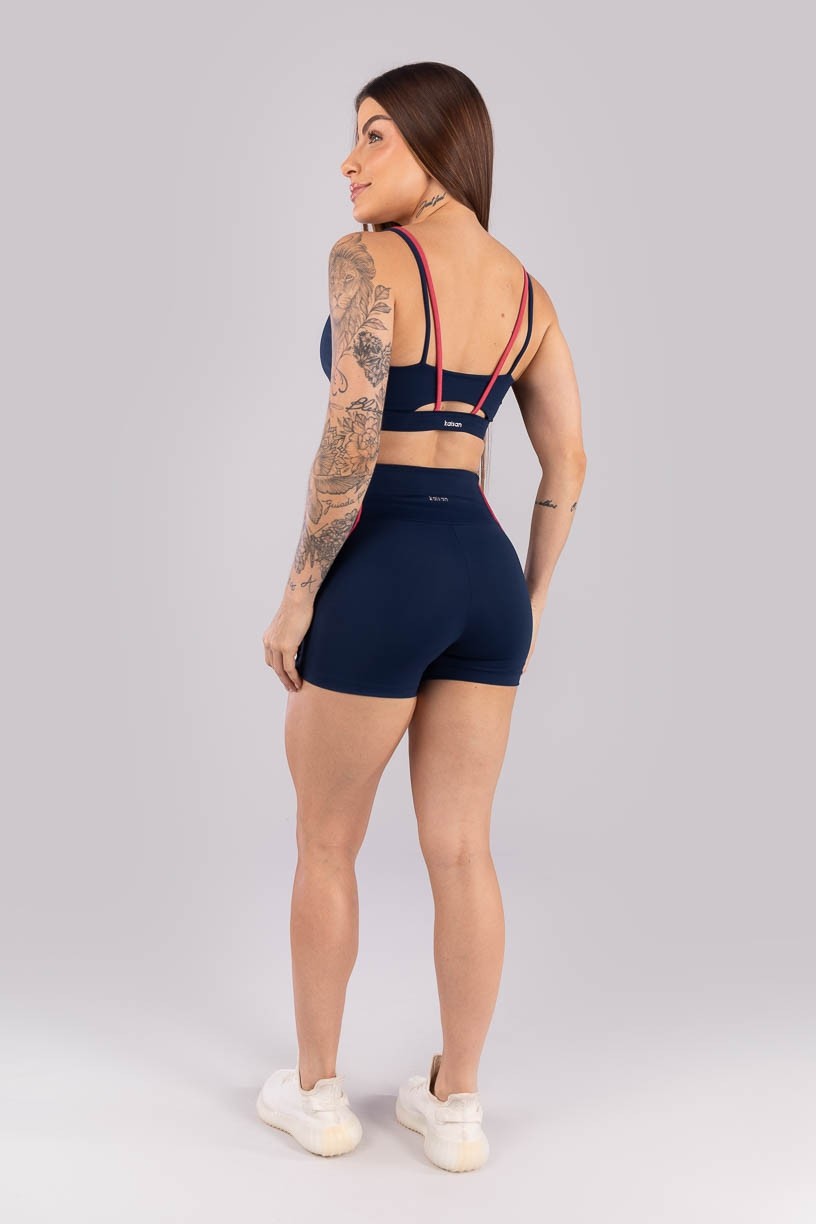 K4460-C_Short_com_Vivo_Contrastante_Azul_Marinho__Rosa_Cereja__Ref:_K4460-C
