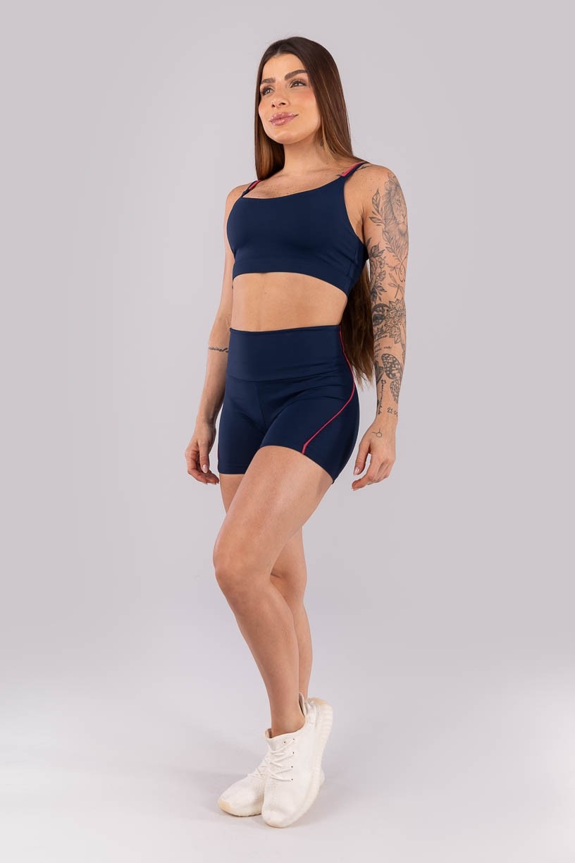 K4460-C_Short_com_Vivo_Contrastante_Azul_Marinho__Rosa_Cereja__Ref:_K4460-C