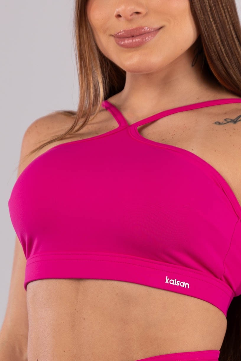 K4444-C_Top_com_Decote_Diferenciado_e_Alcas_Regulaveis_Rosa_Choque__Ref:_K4444-C