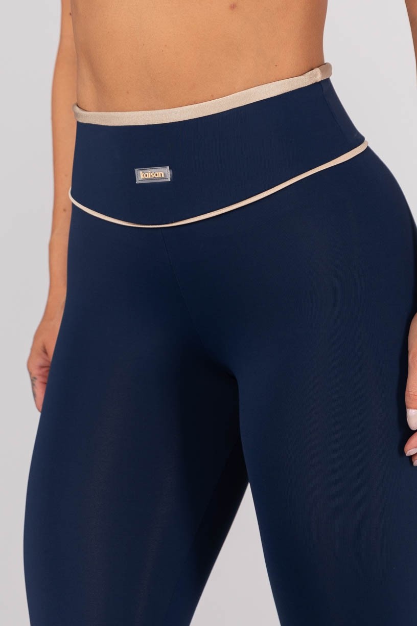 K4570-A_Calca_Legging_com_Vivo_e_Vira_Azul_Marinho__Bege_Platinado__Ref:_K4570-A
