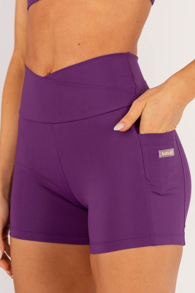 K4361-E_Short_com_Cos_Transpassado_e_Bolsos_Ametista__Ref:_K4361-E