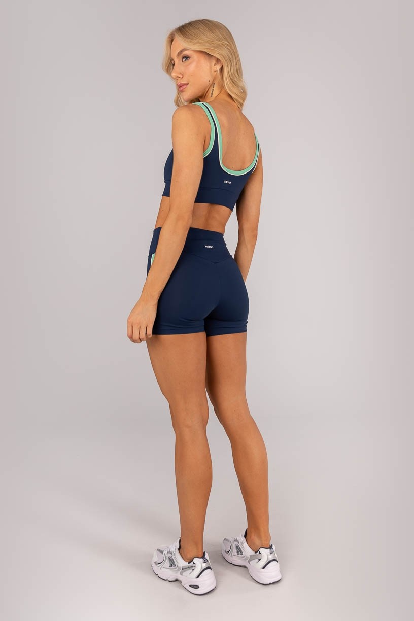 K4594-A_Top_Tricolor_com_Vivo_no_Vies_Azul_Marinho__Verde_Menta__Off-White__Ref:_K4594-A