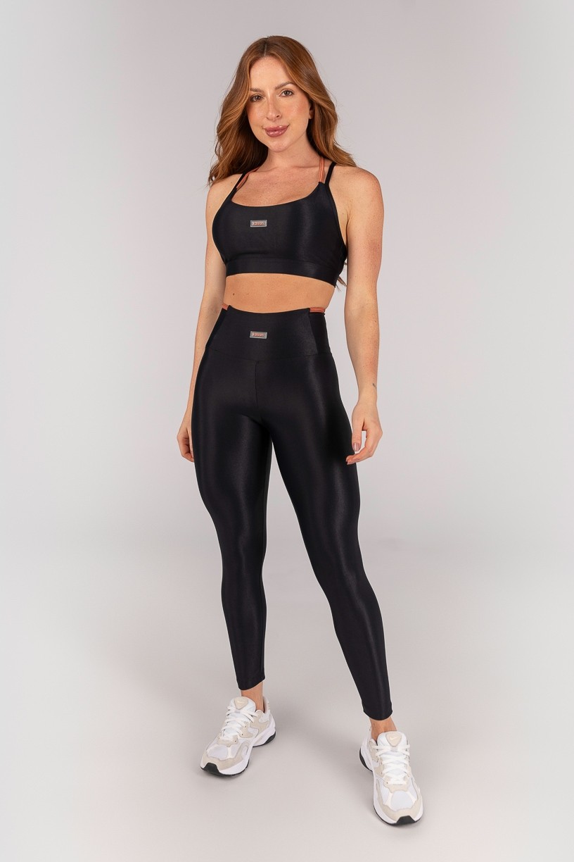 K4659-B_Calca_Legging_Mix_de_Tecido_com_Vira_Preto__Caramelo__Ref:_K4659-B
