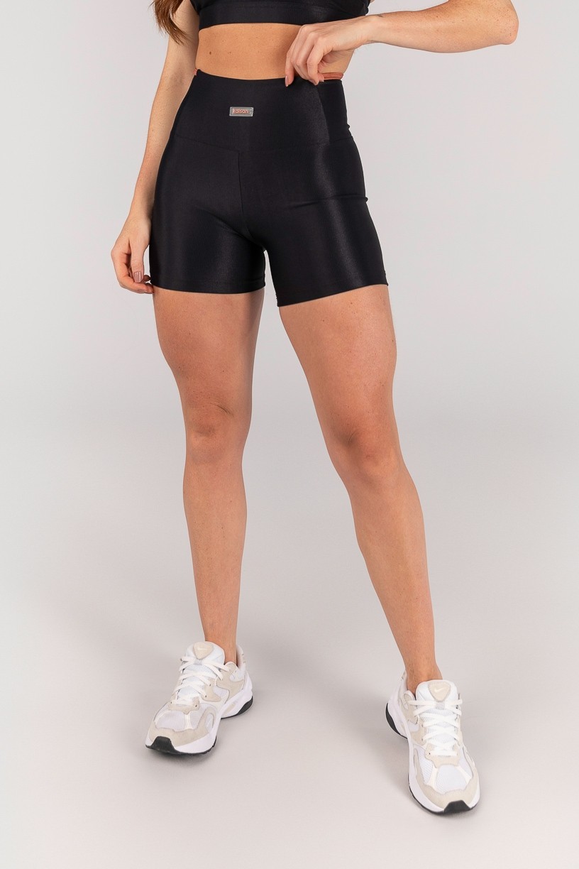 K4660-B_Short_Mix_de_Tecido_com_Vira_Preto__Cobre__Ref:_K4660-B
