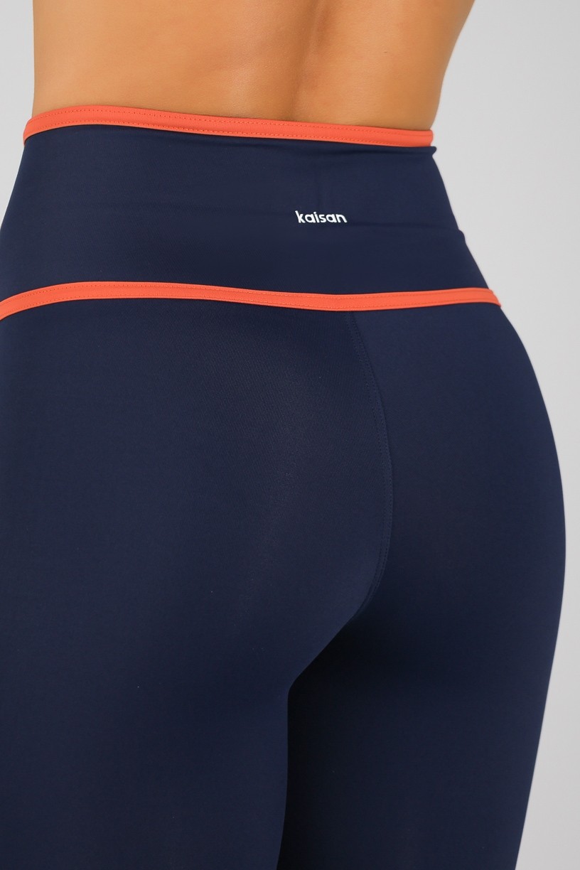K4713-A_Calca_Legging_sem_Cos_Aparente_e_Listras_Azul_Marinho__Cobre__Off-White__Ref:_K4713-A