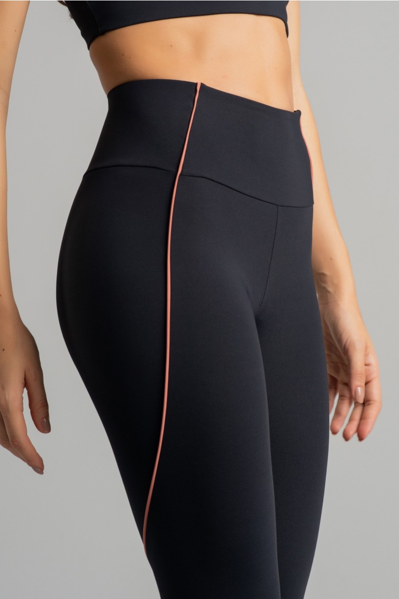 K4855-A_Calca_Legging_com_Vivo_Contrastante_Preto__Telha__Ref:_K4855-A