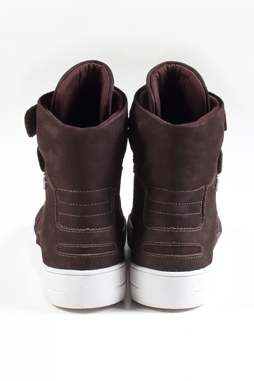Sneaker Cano Alto Nobuck com Velcro (Marrom) | Ref: KS-T46-001 