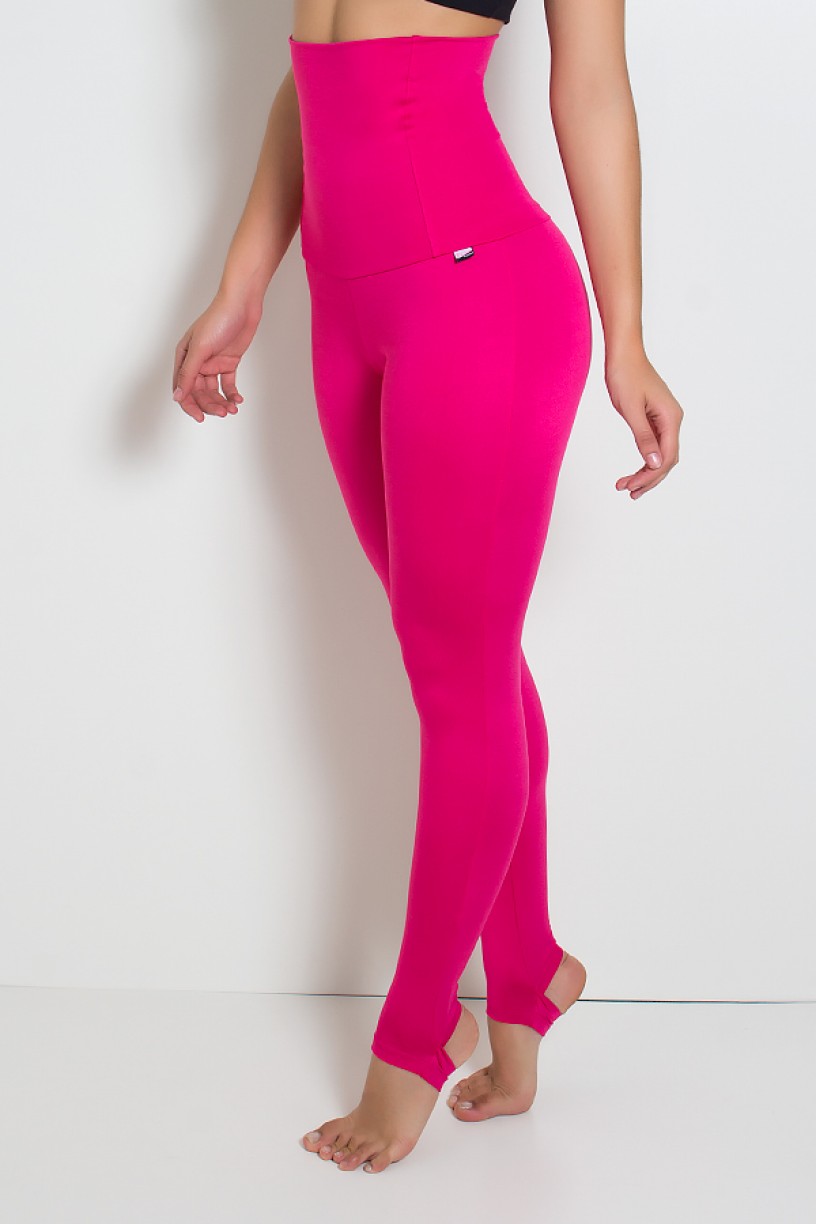 Calça Mirella Modeladora com Pezinho (Rosa Pink) | Ref: KS-F215-004