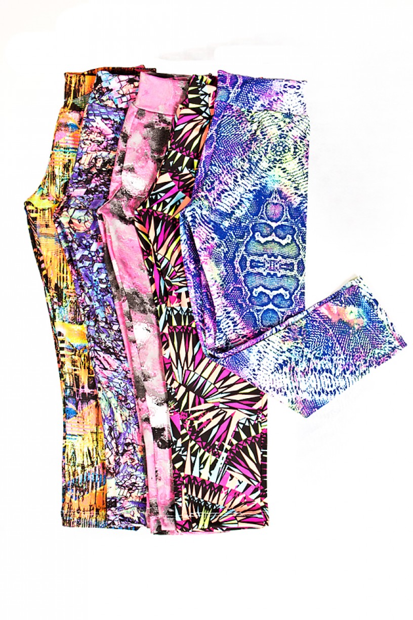 Kit com 5 (cinco) Leggings Infantis com Estampas Variadas (M) | Ref: KS-KI01-002