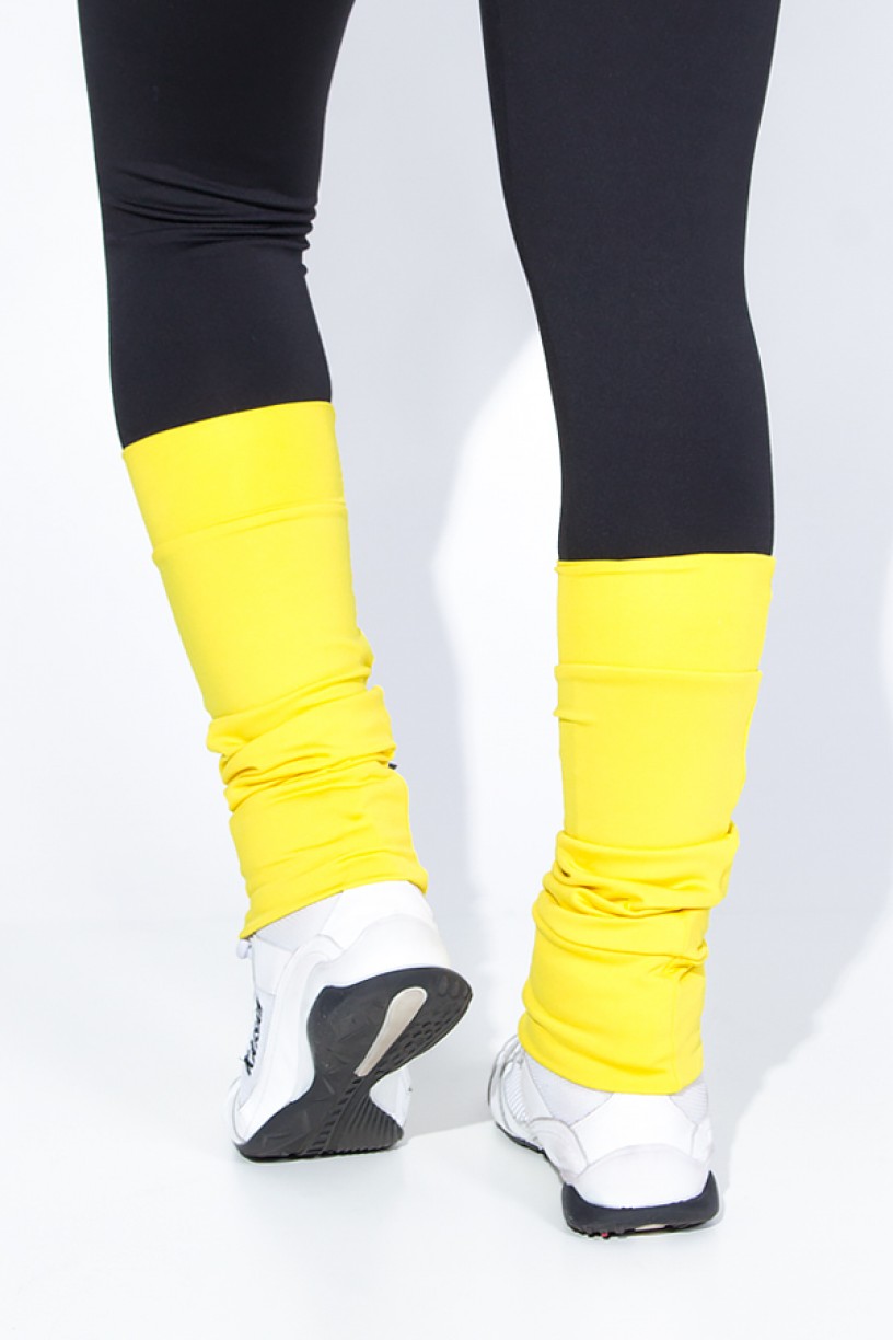 Polaina Fitness Lisa (O Par) (Amarelo) | Ref: KS-F182-007