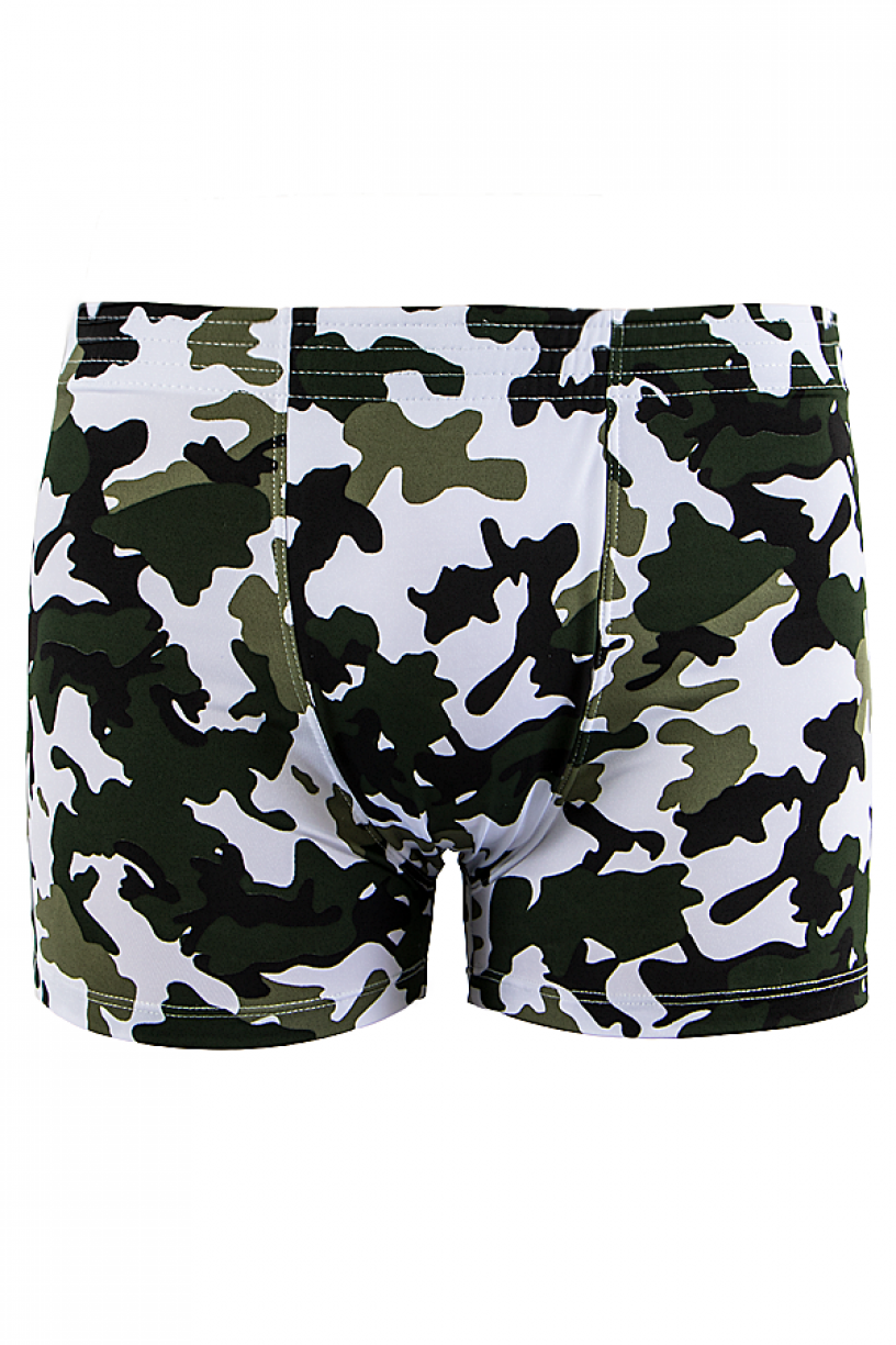 Cueca Boxer 4 Agulhas Microfibra 494  (Avulsa) Estampa Camuflado | Ref: CEZ-CZ494-002