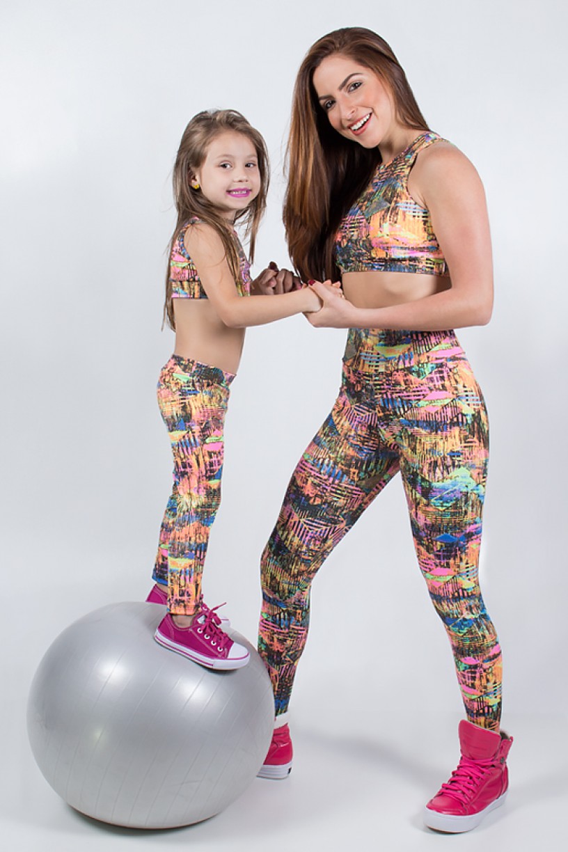 Kit com 5 (cinco) Leggings Infantis com Estampas Variadas (M) | Ref: KS-KI01-002