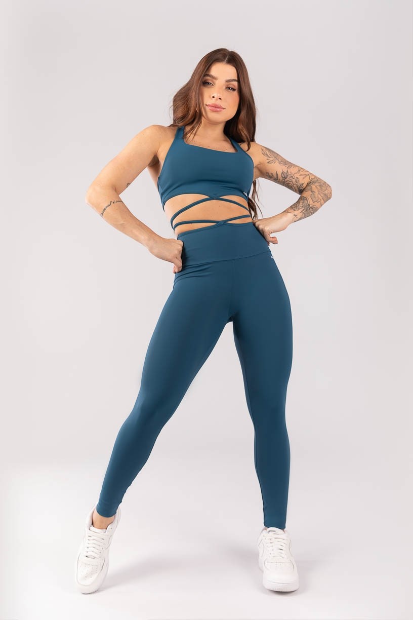 K4052-C_Calca_Legging_com_Tira_na_Cintura_Azul_Petroleo__Ref:_K4052-C