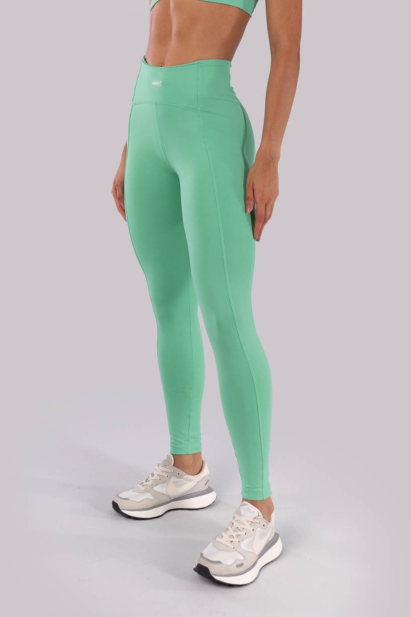 Calça Legging com Faixa Lateral (Verde Menta) | Ref: K4536-B