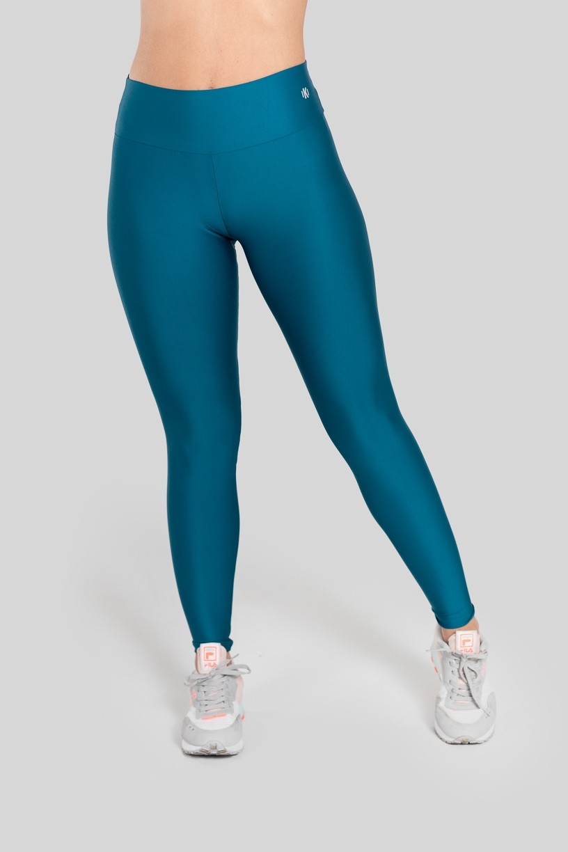 Calça Legging Básica com Cós Triangular (Azul Petróleo) | Ref: K2890-K