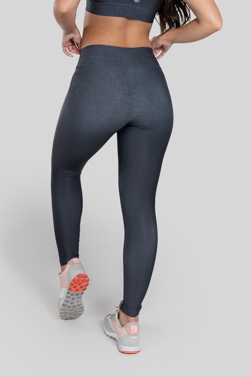 Calça Legging Estampa Digital com Cós Duplo (Black Blend) | Ref: K2975-A