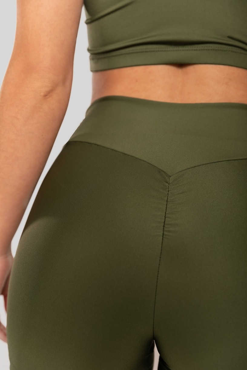 Short com Franzido Bumbum Up (Verde Militar) | Ref: K2883-E