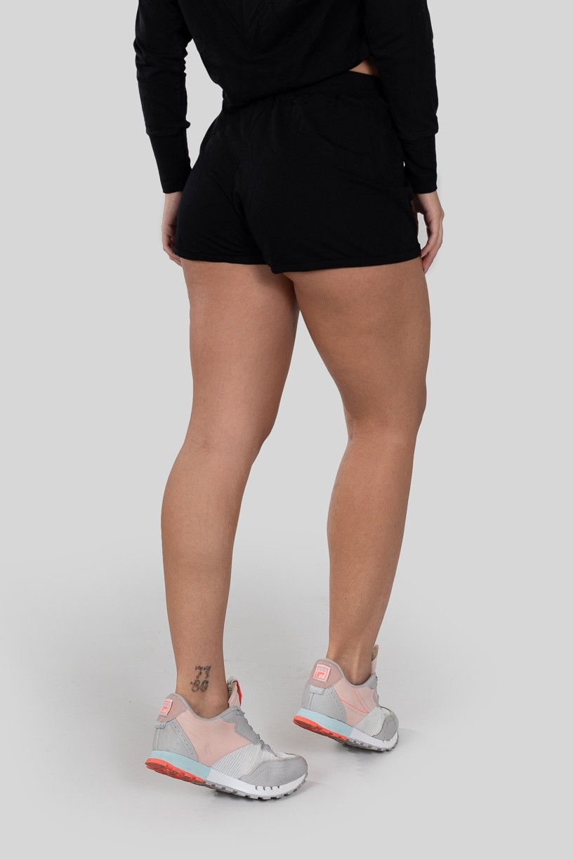 Short de Moletom Liso (Preto) | Ref: K2928-A