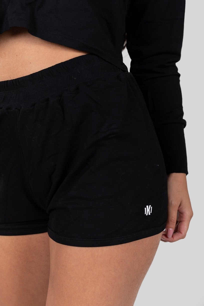 Short de Moletom Liso (Preto) | Ref: K2928-A