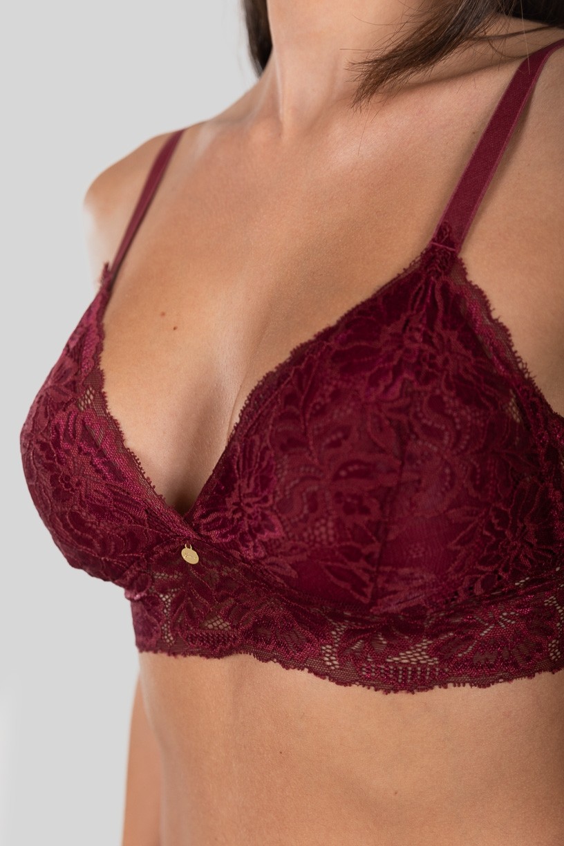 Conjunto Lingerie Gabi (Vinho) | Ref: P05-2-B
