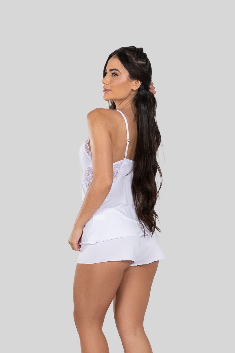 Babydoll Santorini (Branco) | Ref: P05-4-A