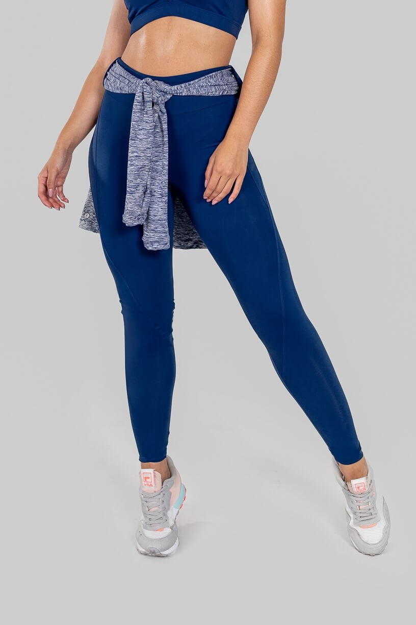 Calça Legging com Passador (Azul Marinho) | Ref: K3109-C