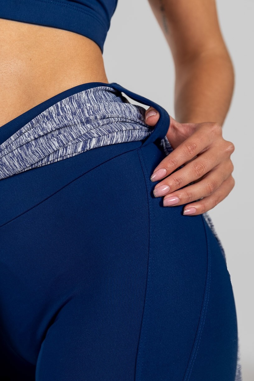 Calça Legging com Passador (Azul Marinho) | Ref: K3109-C