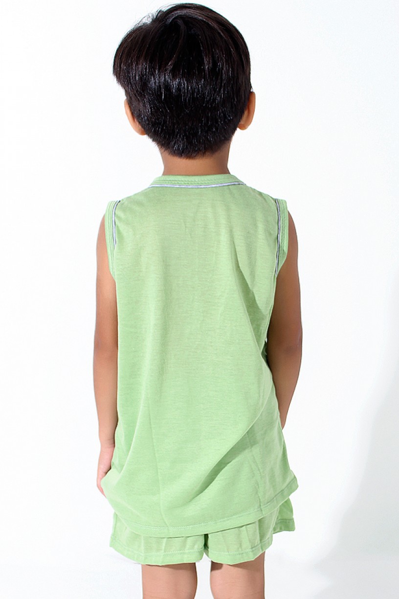 Pijama infantil Mas. Regata 142 (Verde Claro) | Ref: CEZ-PA142-005