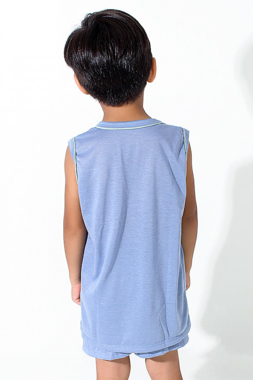 Pijama infantil Mas. Regata 142 (Azul Acinzentado) | Ref: CEZ-PA142-004