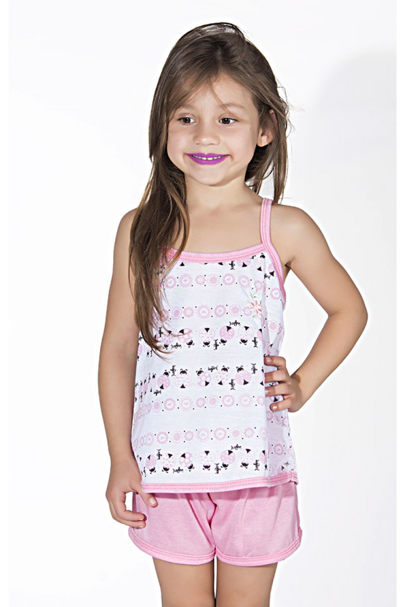 Babydoll Infantil 086 (Rosa)