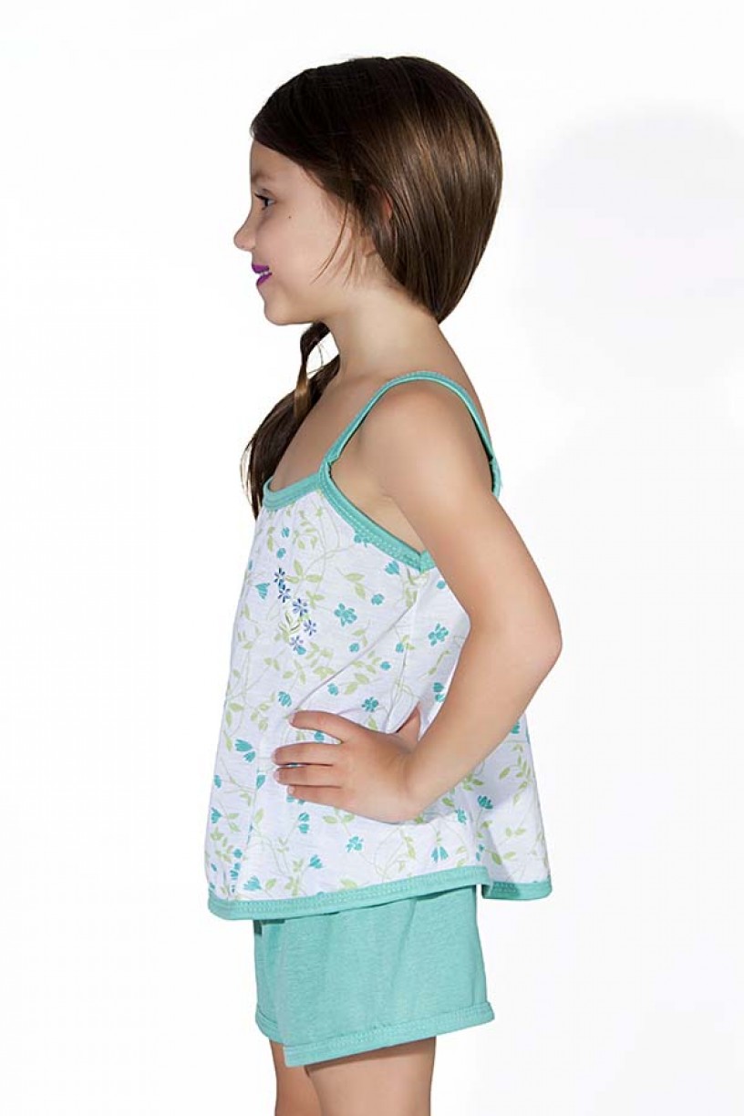 Babydoll Infantil 086 (verde piscina)