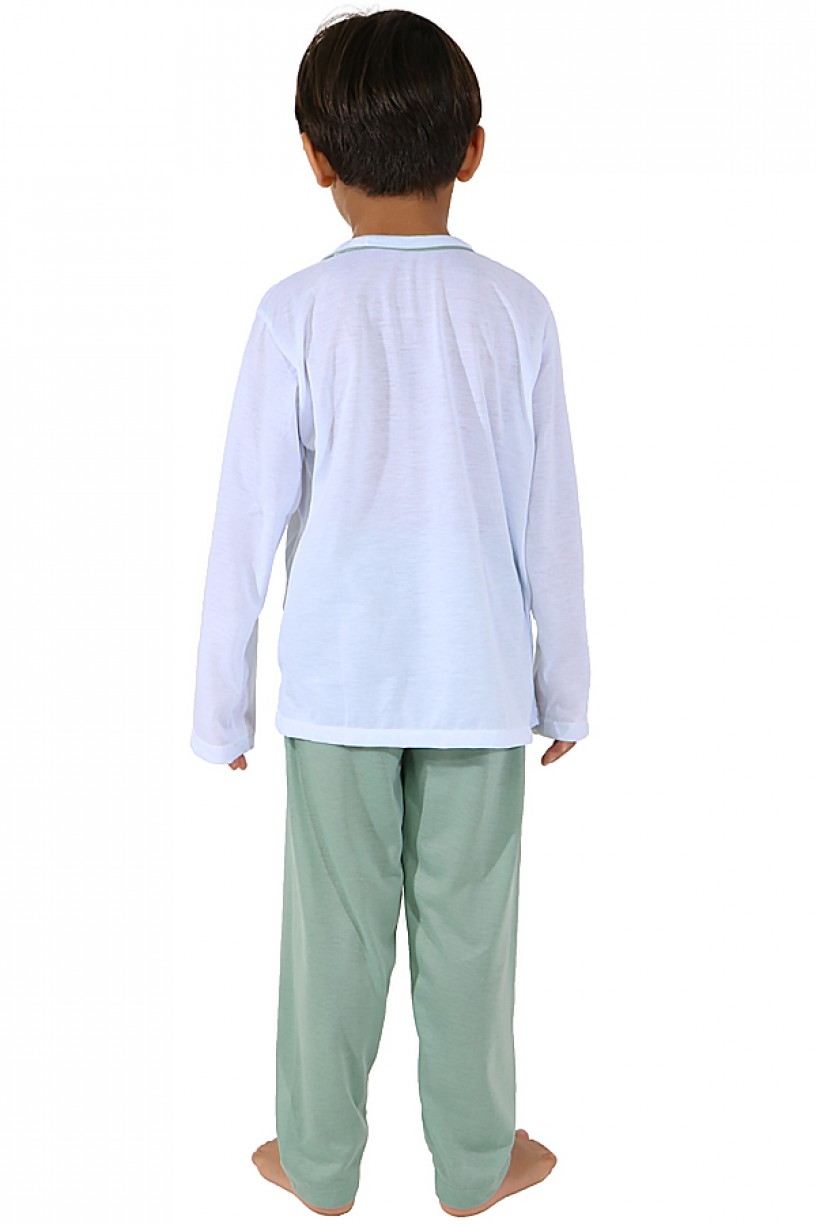 Pijama Infantil Longo 140 (Verde)
