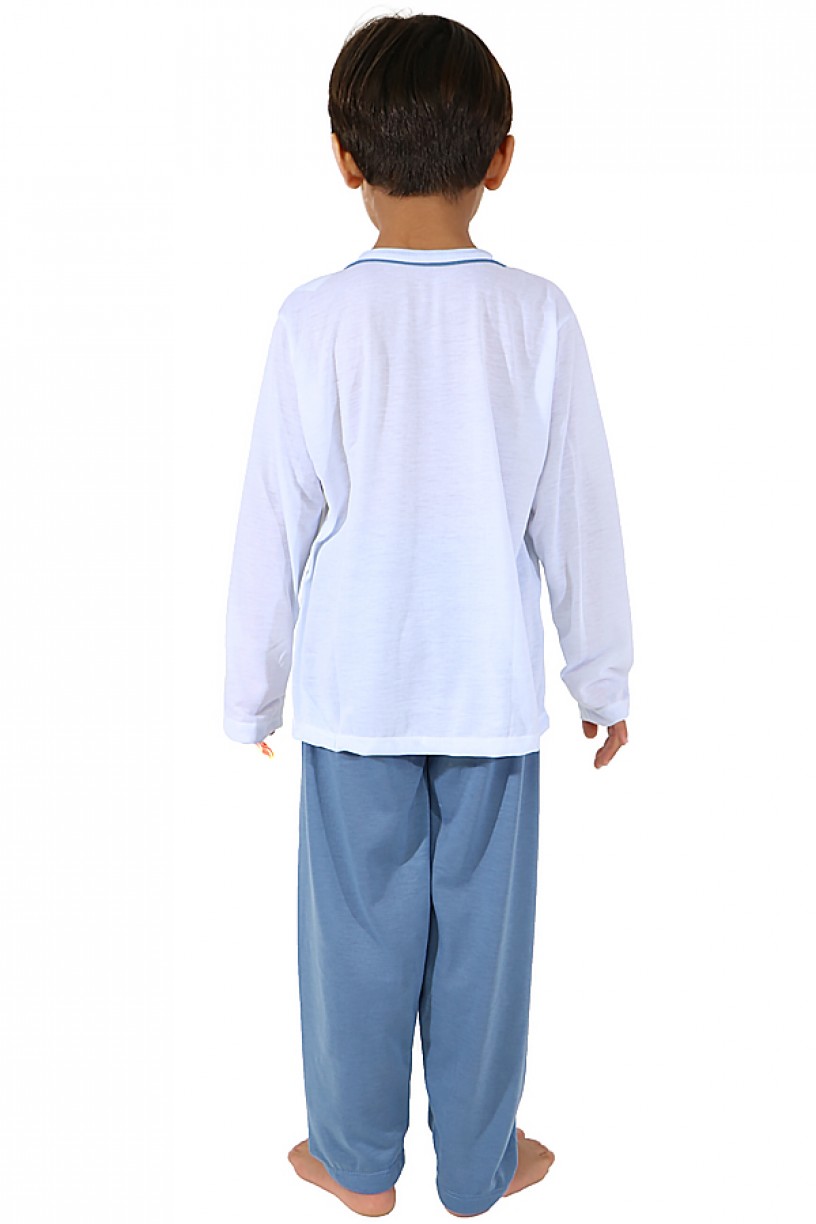 Pijama Infantil Longo 140 (Azul)