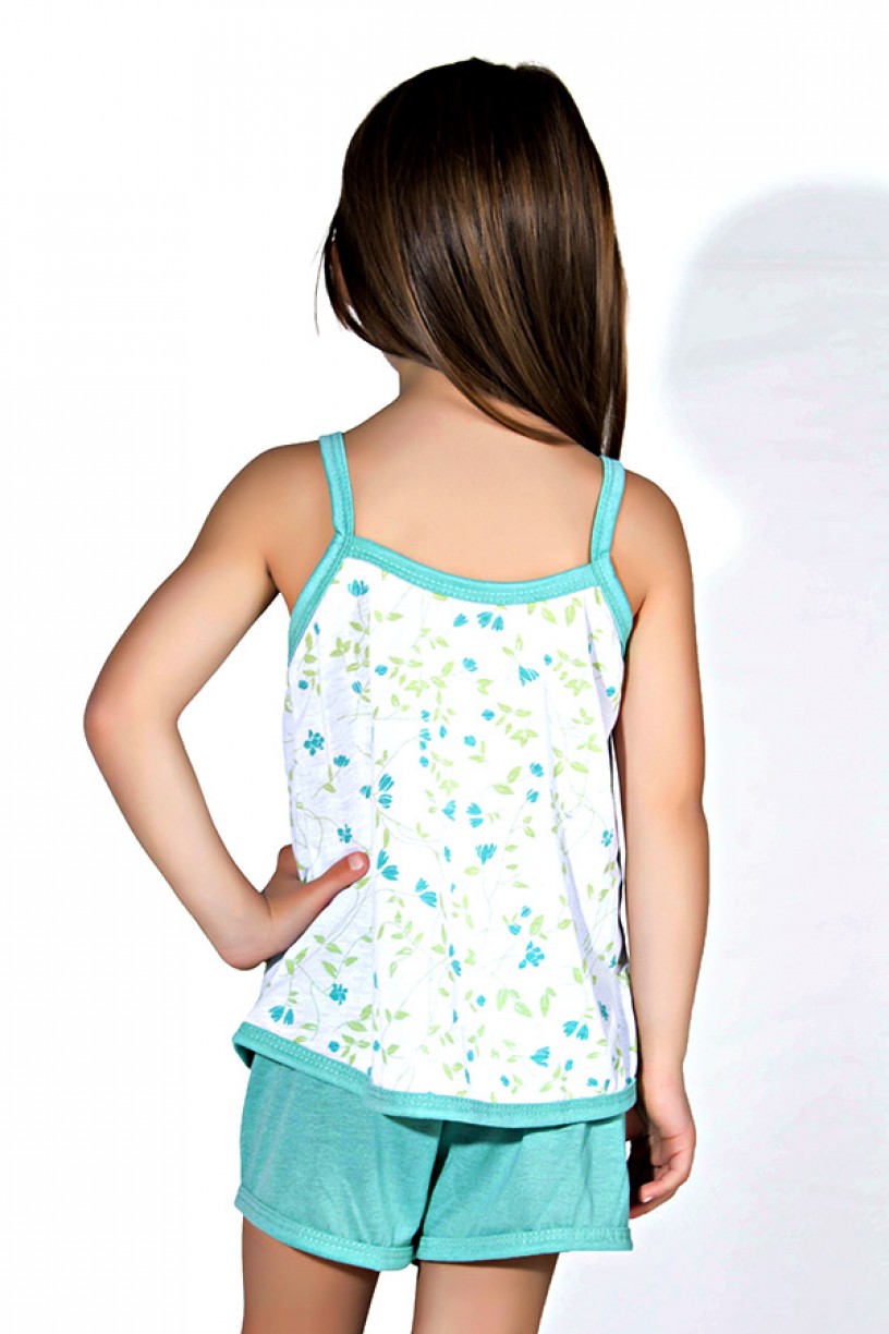 Babydoll Infantil 086 (verde piscina)