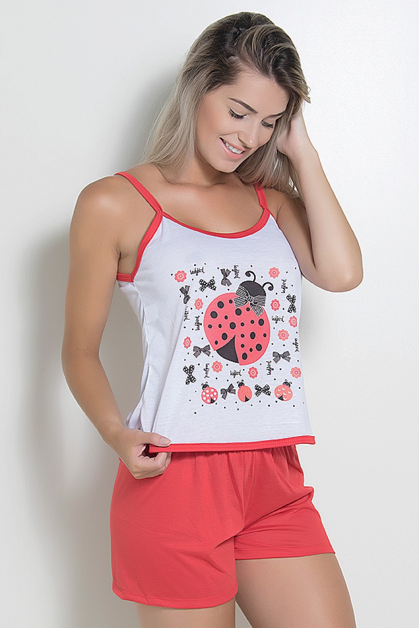 Babydoll Feminino 023 (Vermelho) AB | Ref: CEZ-BM09-001